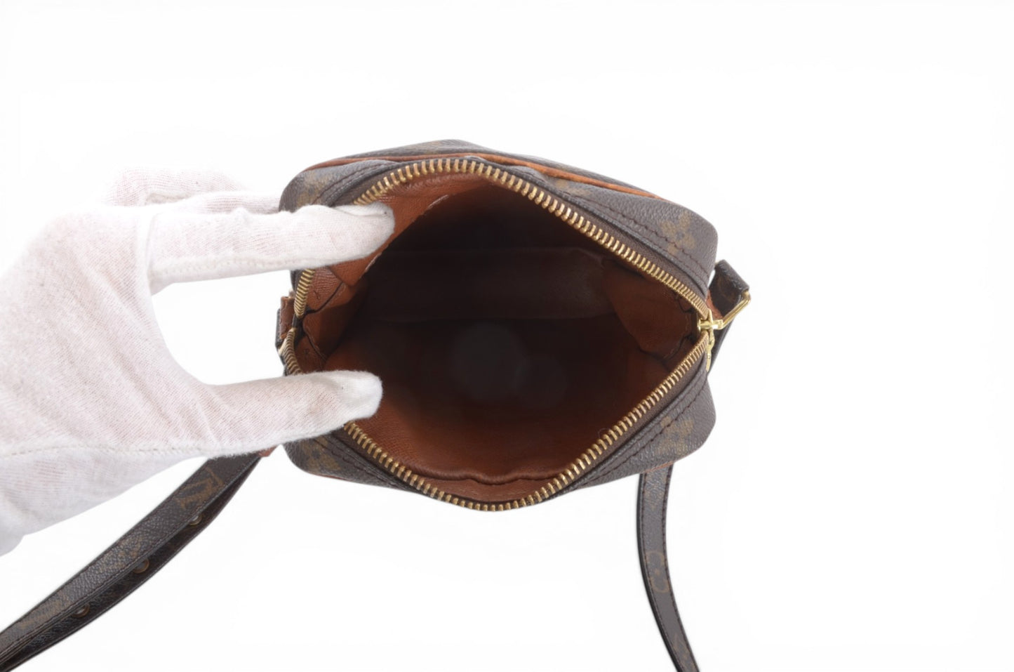 Louis Vuitton Danube Vintage Crossbody Shoulder Bag Monogram Designer Classic Authentic