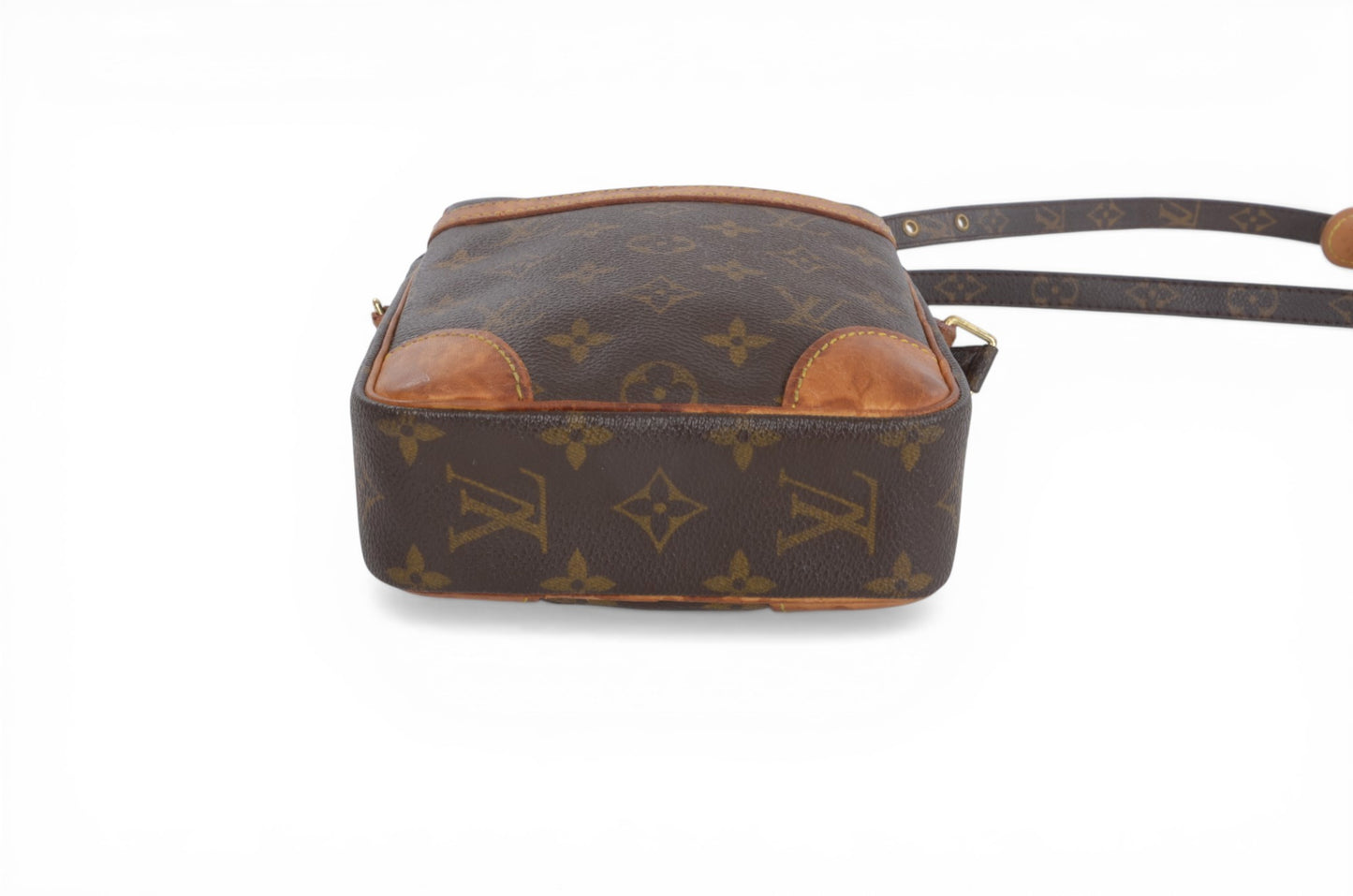 Louis Vuitton Danube Vintage Crossbody Shoulder Bag Monogram Designer Classic Authentic