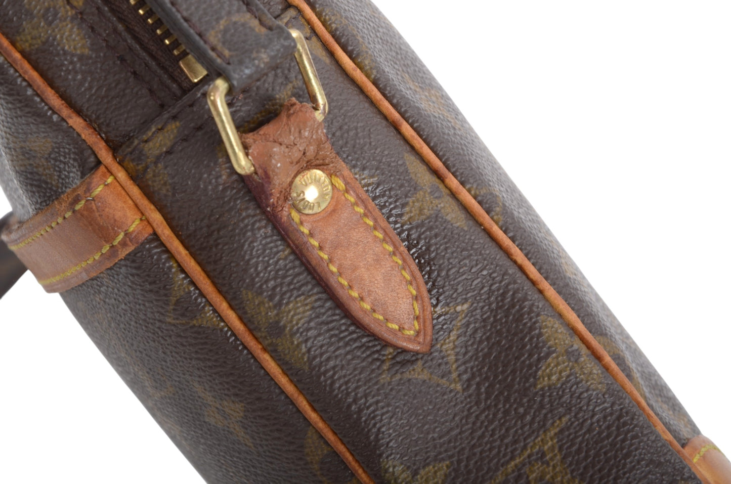 Louis Vuitton Danube Vintage Crossbody Shoulder Bag Monogram Designer Classic Authentic