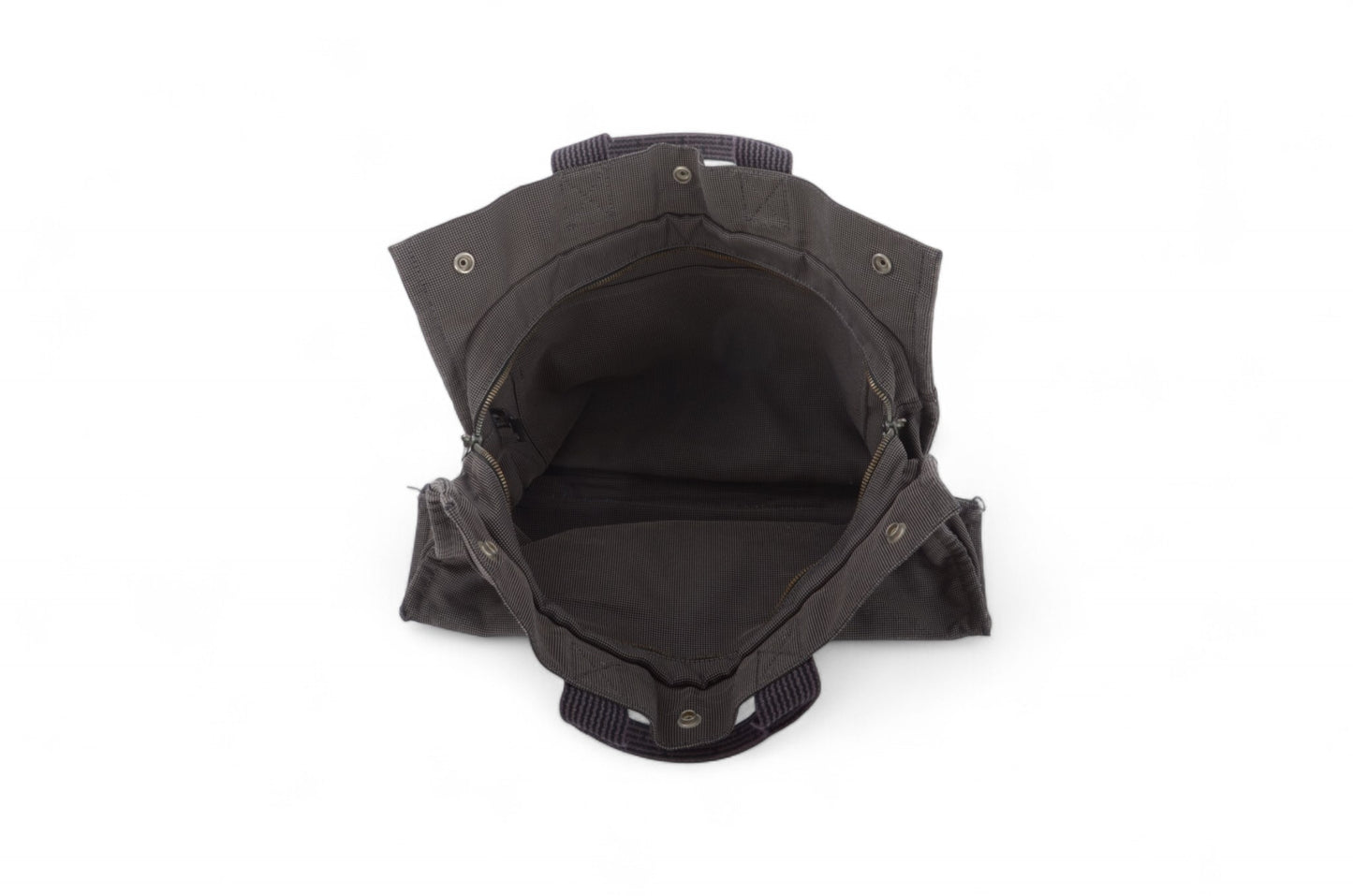 Hermès Herline MM Canvas Tote Bag Handbag Gray Unisex