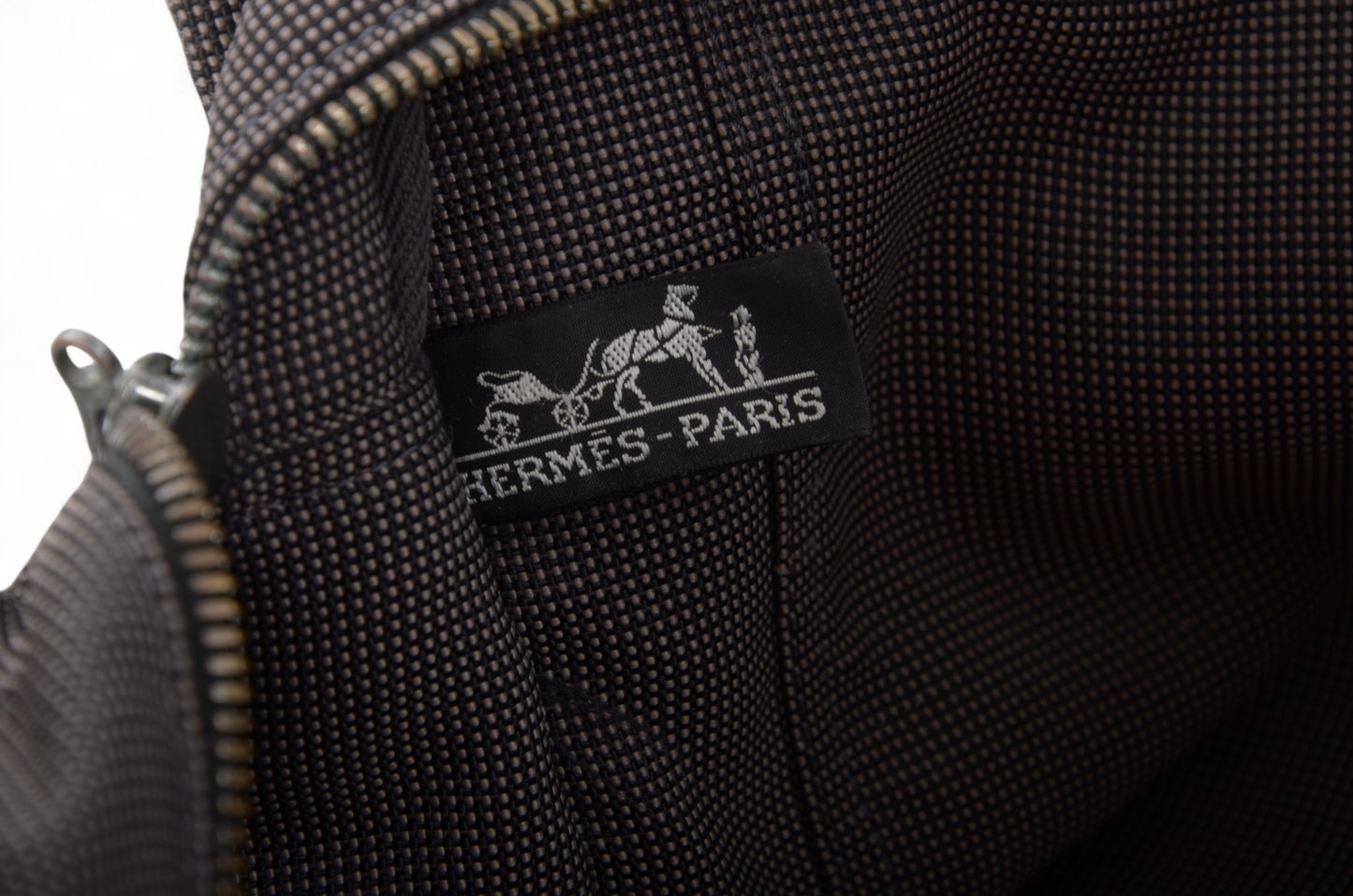 Hermès Herline MM Canvas Tote Bag Handbag Gray Unisex