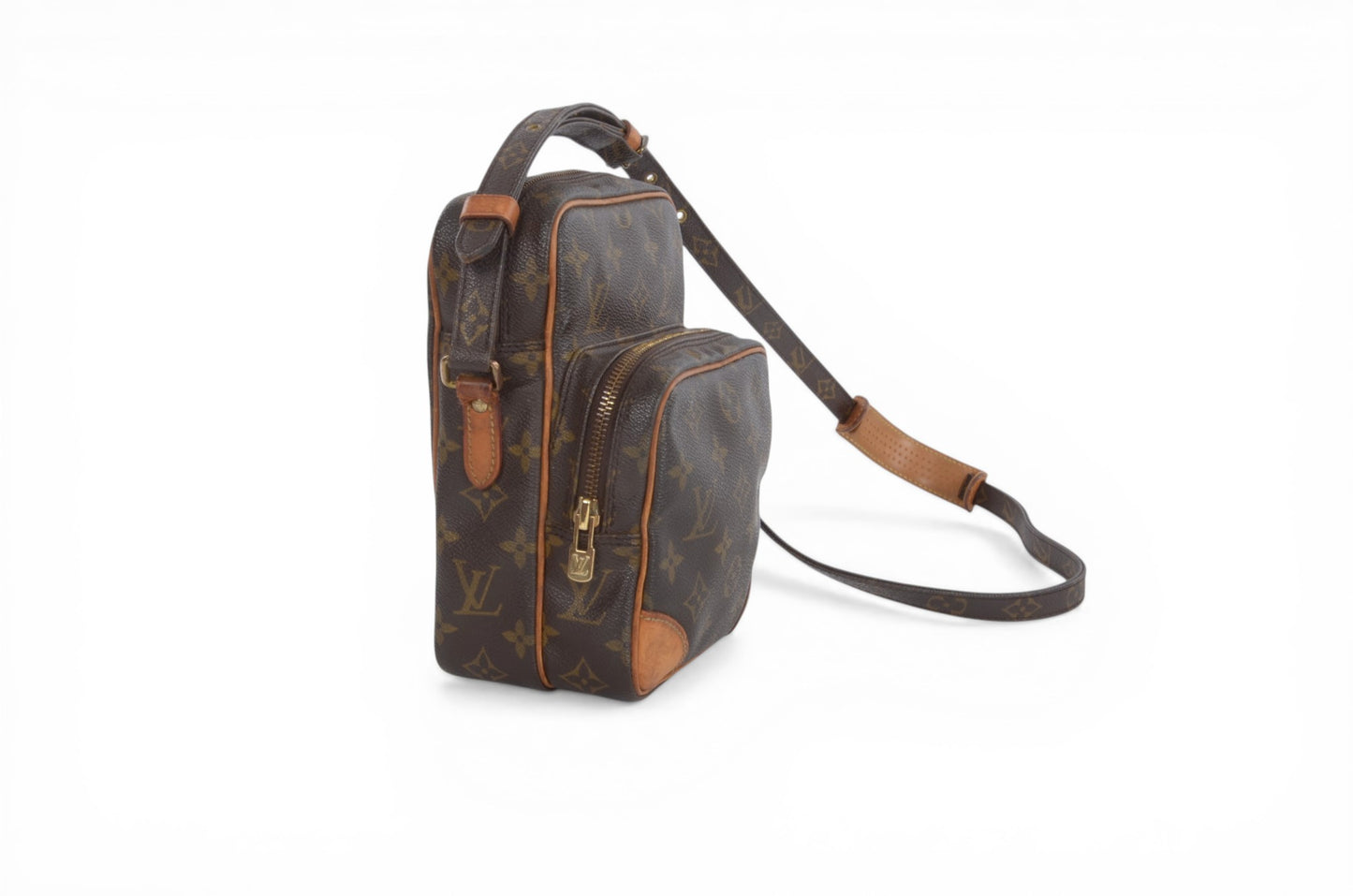 Louis Vuitton Amazon Vintage Crossbody Shoulder Bag Monogram Designer Classic