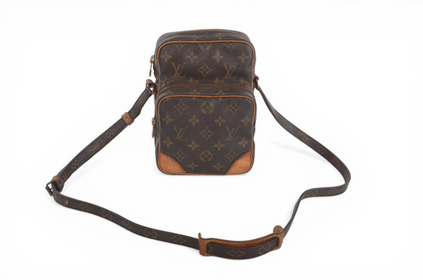 Louis Vuitton Amazon Vintage Crossbody Shoulder Bag Monogram Designer Classic