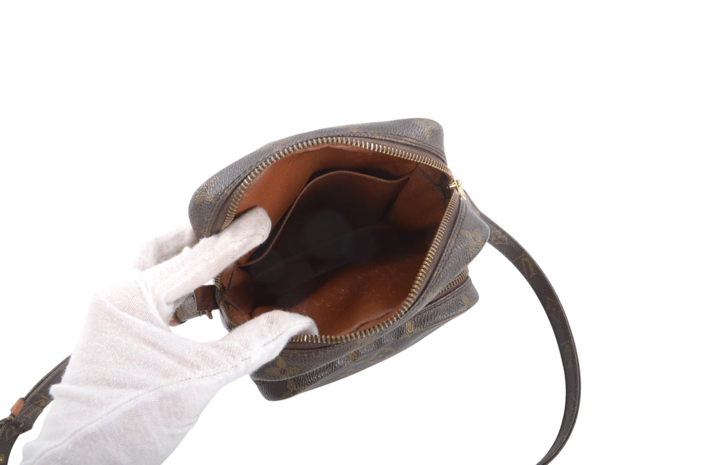 Louis Vuitton Amazon Vintage Crossbody Shoulder Bag Monogram Designer Classic