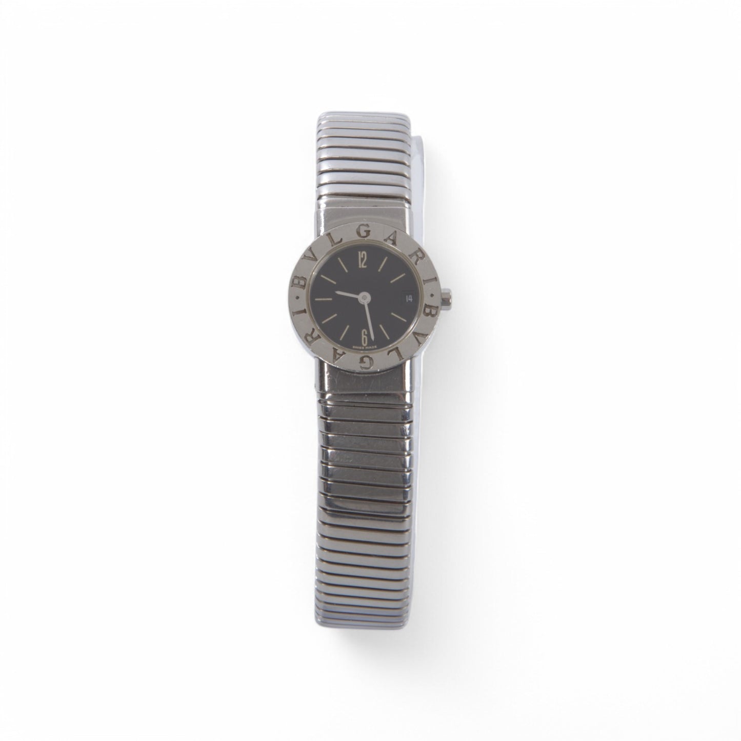 Bvlgari Bulgari BB 23 2TS Steel Watch Tubogas Women Wristwatch Ladies