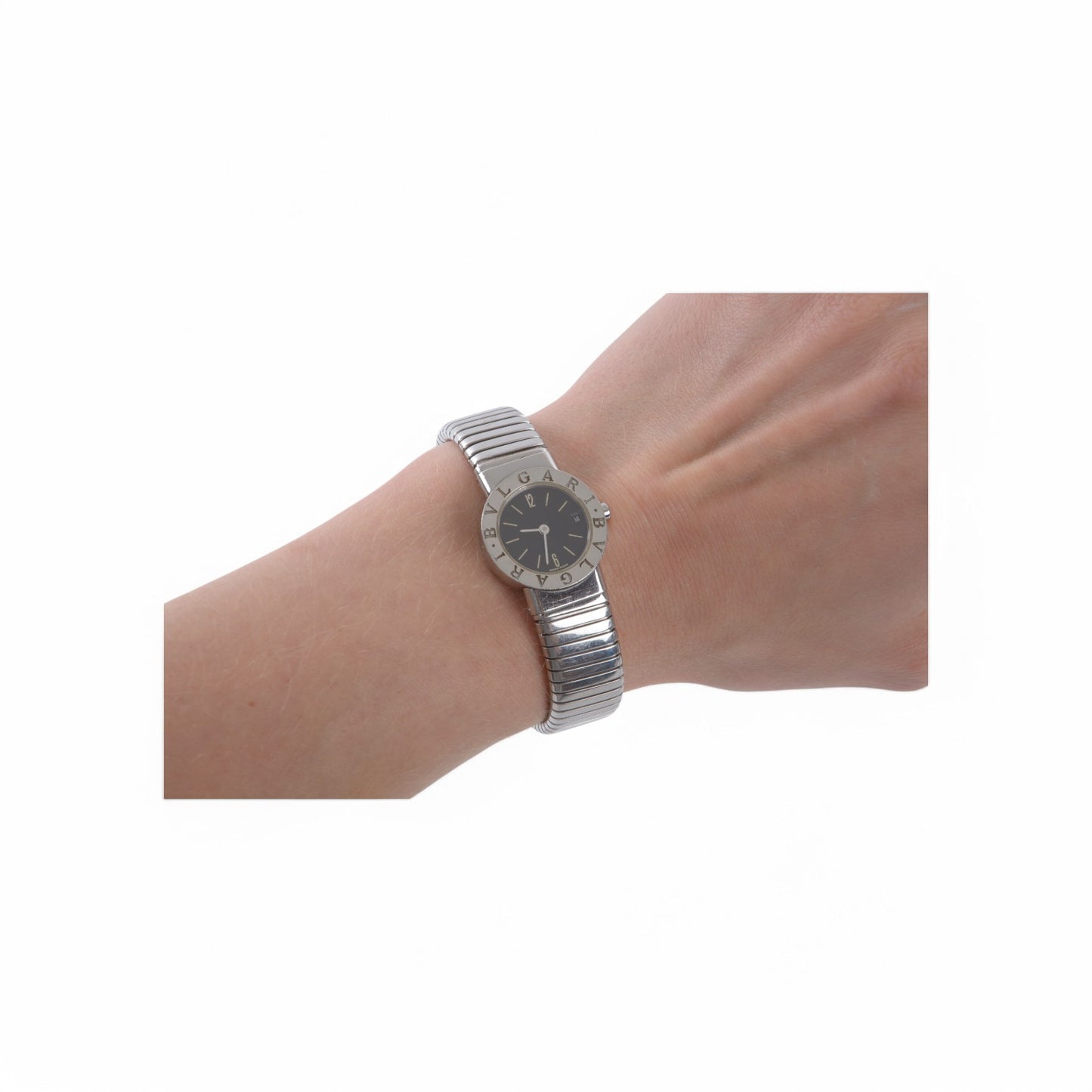 Bvlgari Bulgari BB 23 2TS Steel Watch Tubogas Women Wristwatch Ladies