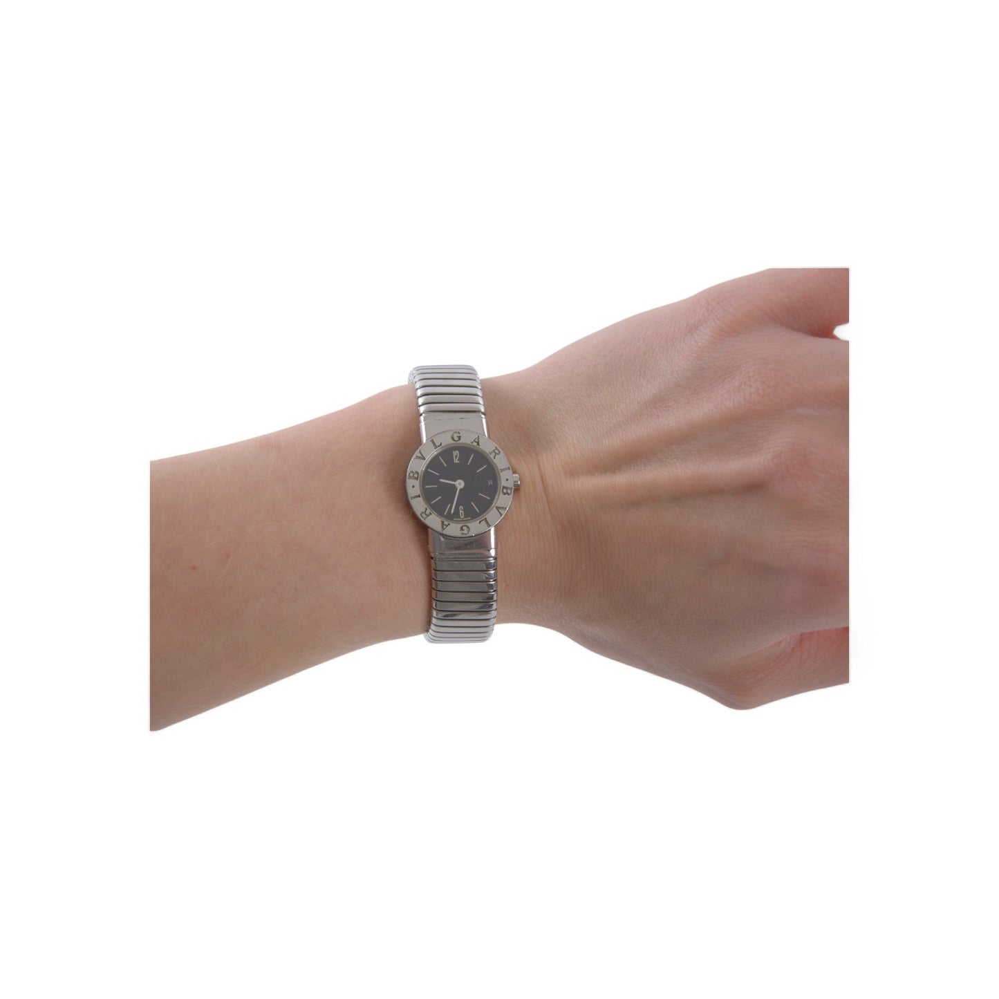 Bvlgari Bulgari BB 23 2TS Steel Watch Tubogas Women Wristwatch Ladies