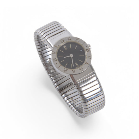 Bvlgari Bulgari BB 23 2TS Steel Watch Tubogas Women Wristwatch Ladies