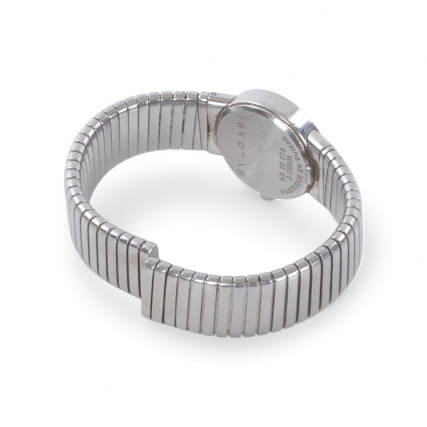 Bvlgari Bulgari BB 23 2TS Steel Watch Tubogas Women Wristwatch Ladies