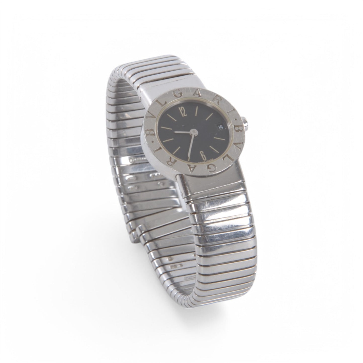 Bvlgari Bulgari BB 23 2TS Steel Watch Tubogas Women Wristwatch Ladies