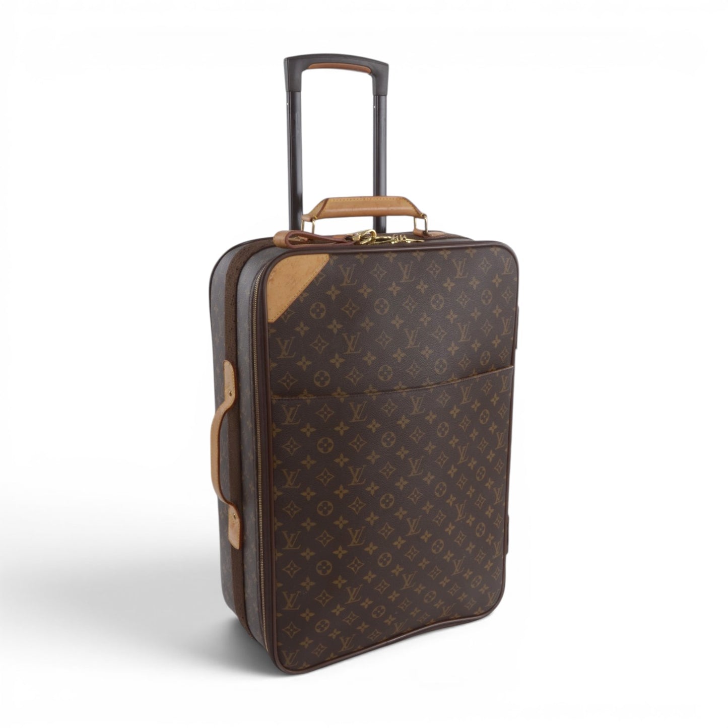 Louis Vuitton Pegase 55 Suitcase Travel Trolley Monogram Canvas Cabin Bag Weekend Designer Classic