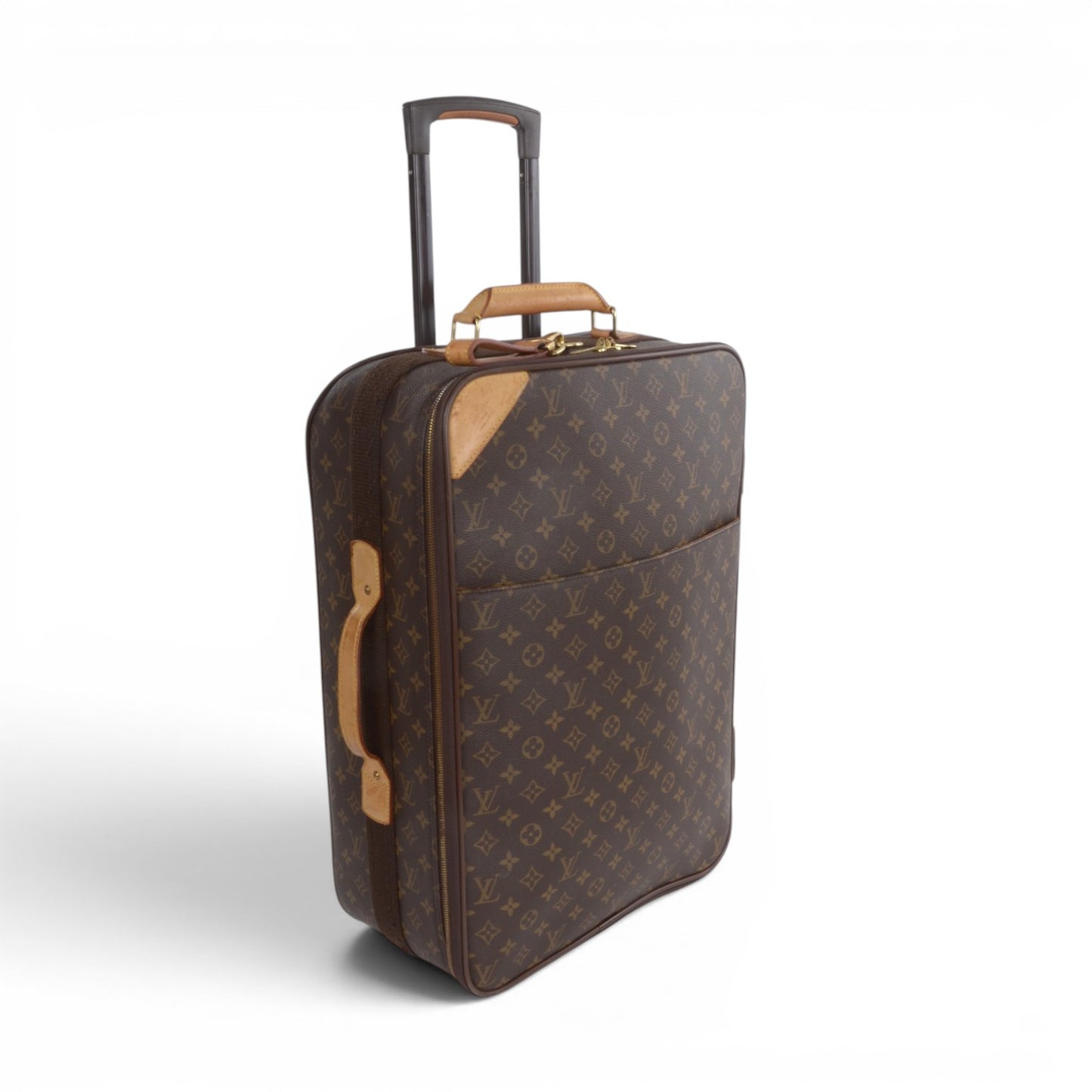 Louis Vuitton Pegase 55 Suitcase Travel Trolley Monogram Canvas Cabin Bag Weekend Designer Classic