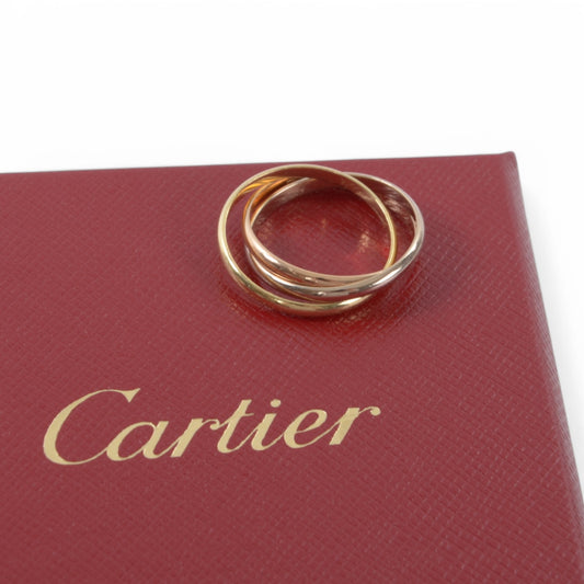 Cartier 750 18K Ring Trinity les must de Cartier 3 Band Tri-Color Gold Vintage Size 53 / 10