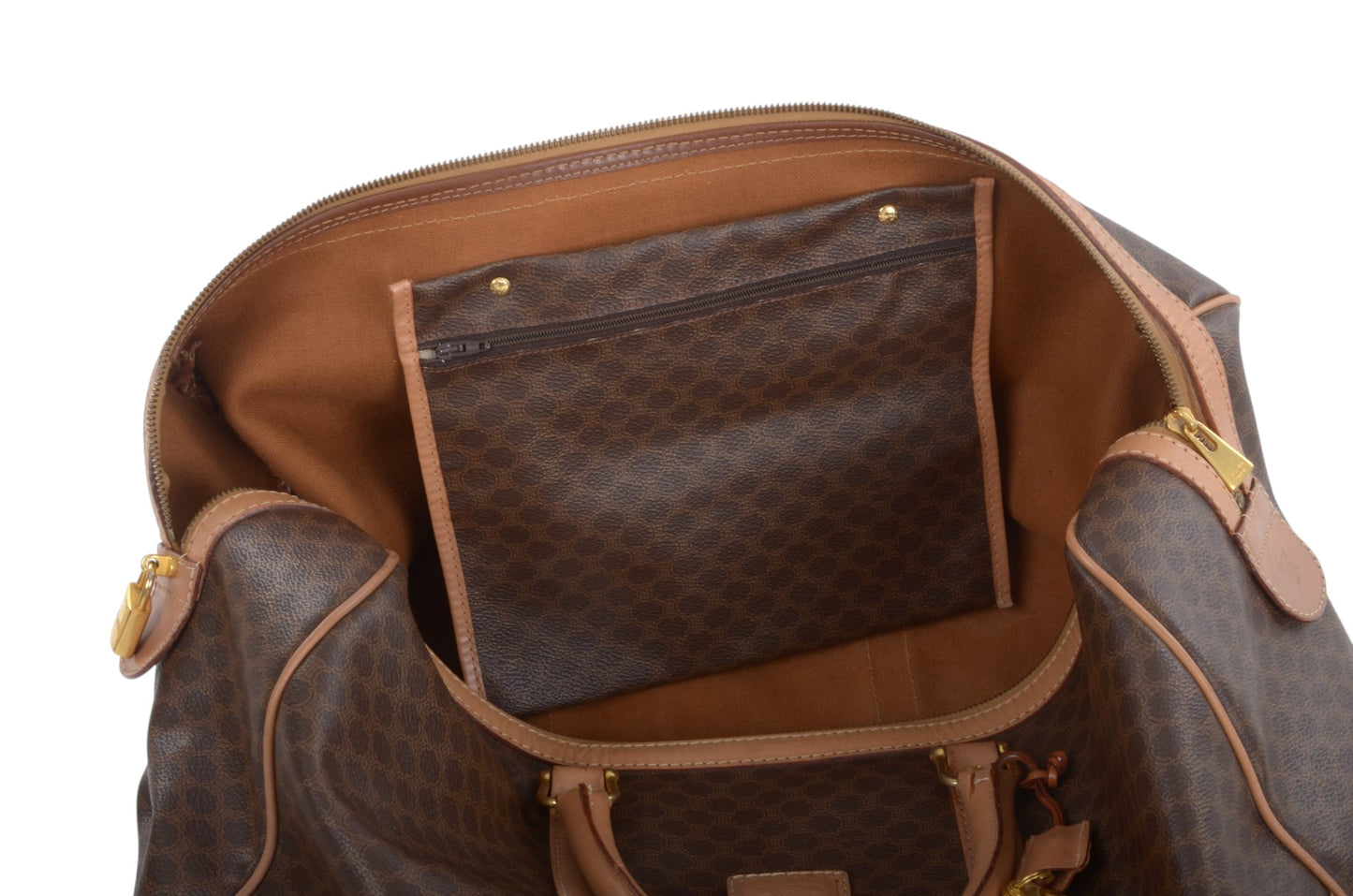 Celine Macadam Weekend Bag Boston Bag Triomphe Monogram Vintage Designer Classic