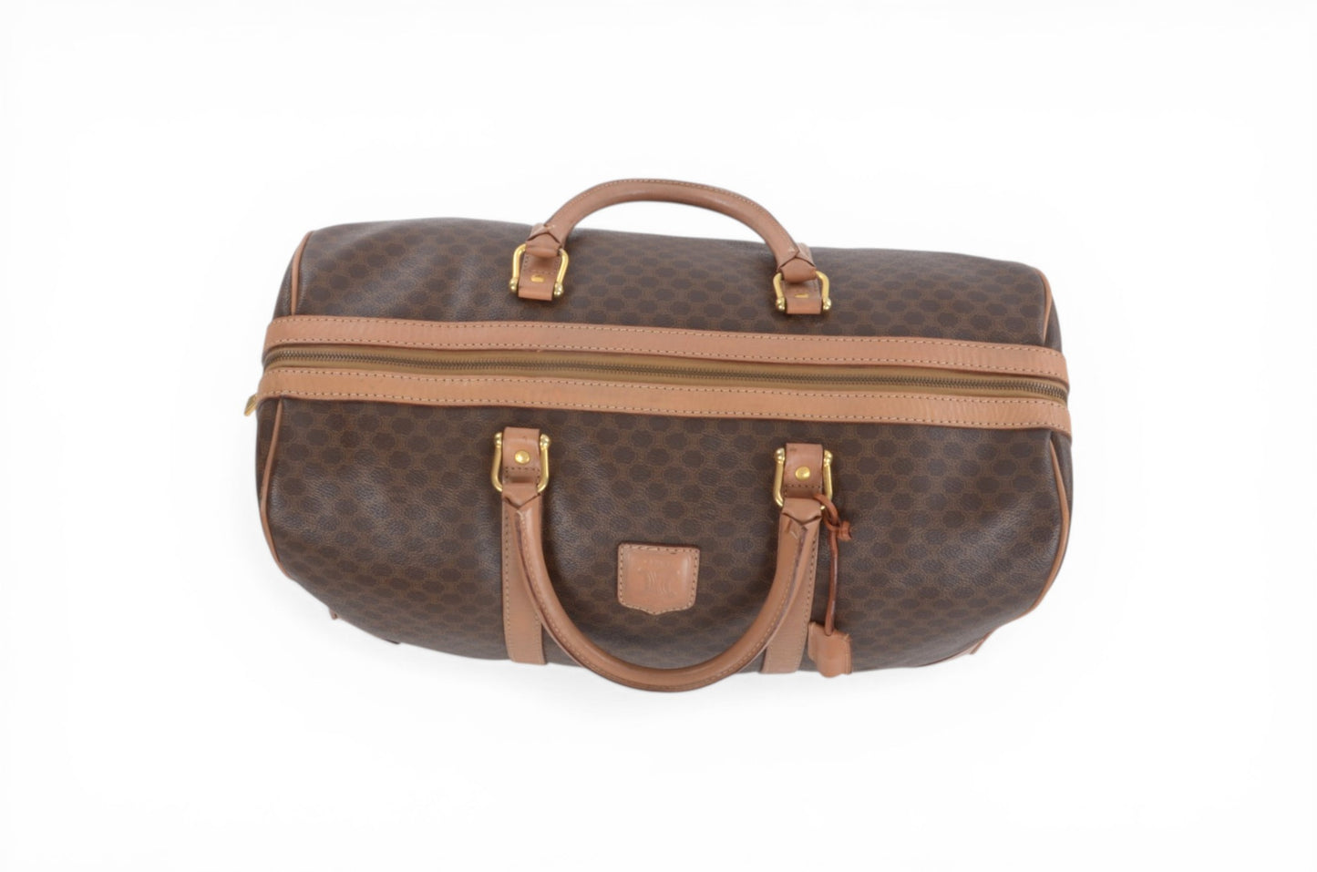 Celine Macadam Weekend Bag Boston Bag Triomphe Monogram Vintage Designer Classic