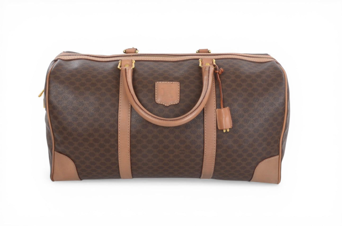 Celine Macadam Weekend Bag Boston Bag Triomphe Monogram Vintage Designer Classic