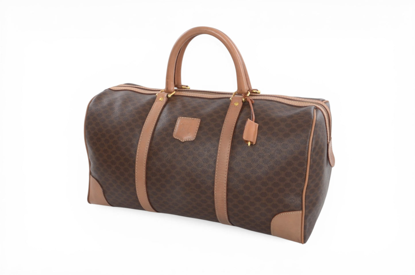 Celine Macadam Weekend Bag Boston Bag Triomphe Monogram Vintage Designer Classic