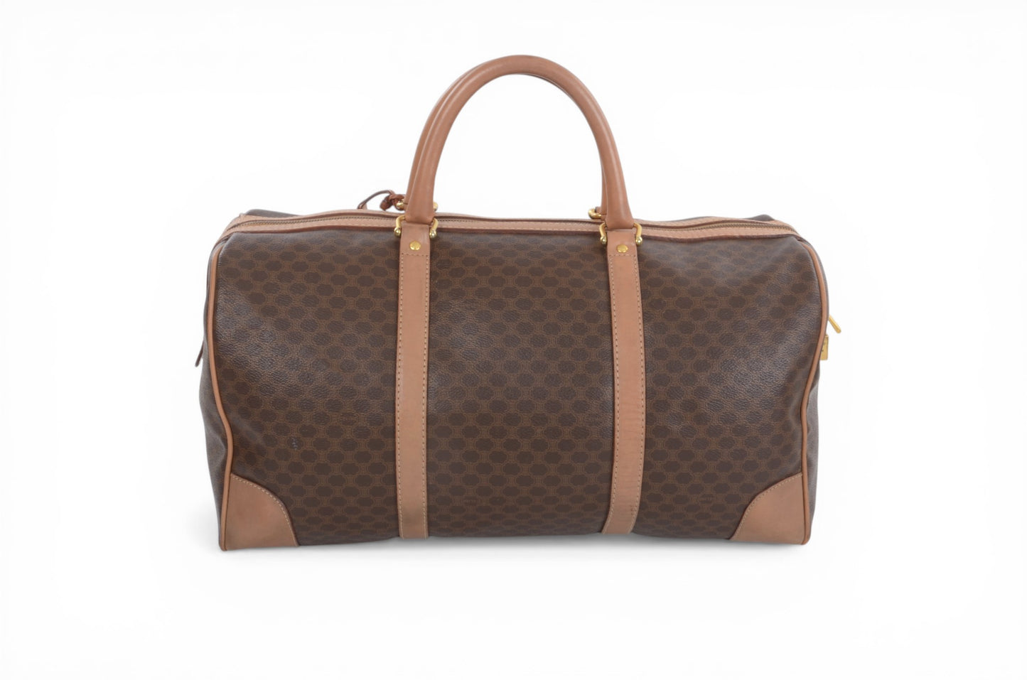 Celine Macadam Weekend Bag Boston Bag Triomphe Monogram Vintage Designer Classic