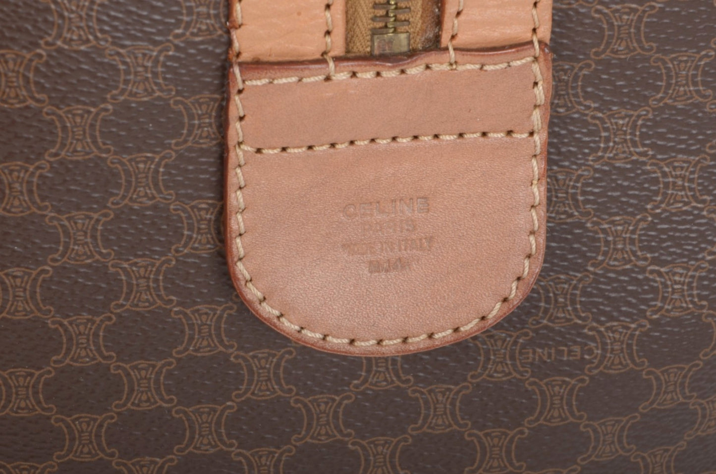 Celine Macadam Weekend Bag Boston Bag Triomphe Monogram Vintage Designer Classic