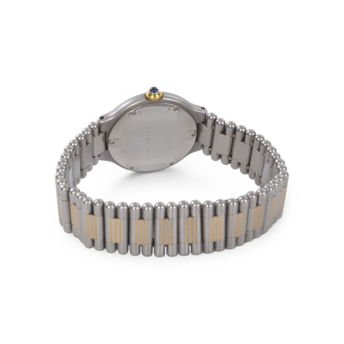 *Not working* Cartier Must 21 SM QZ Two-tone Ivory Dial Ladies Watch Wristwatch Women