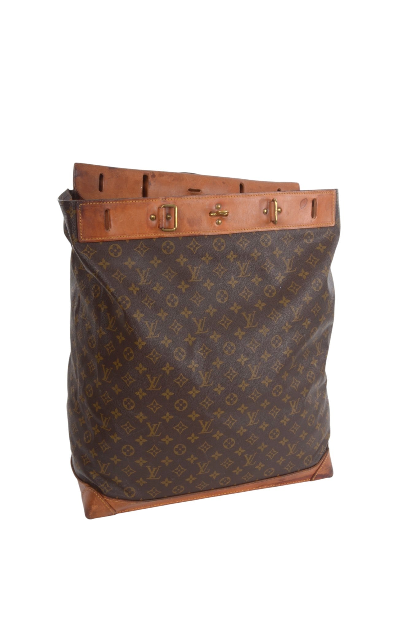 Louis Vuitton Steamer 50 Monogram Vintage Soft Travel Bag Weekendbag Canvas Designer Classic