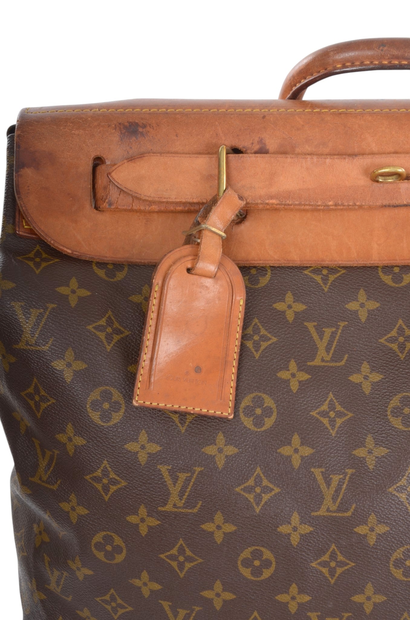Louis Vuitton Steamer 50 Monogram Vintage Soft Travel Bag Weekendbag Canvas Designer Classic