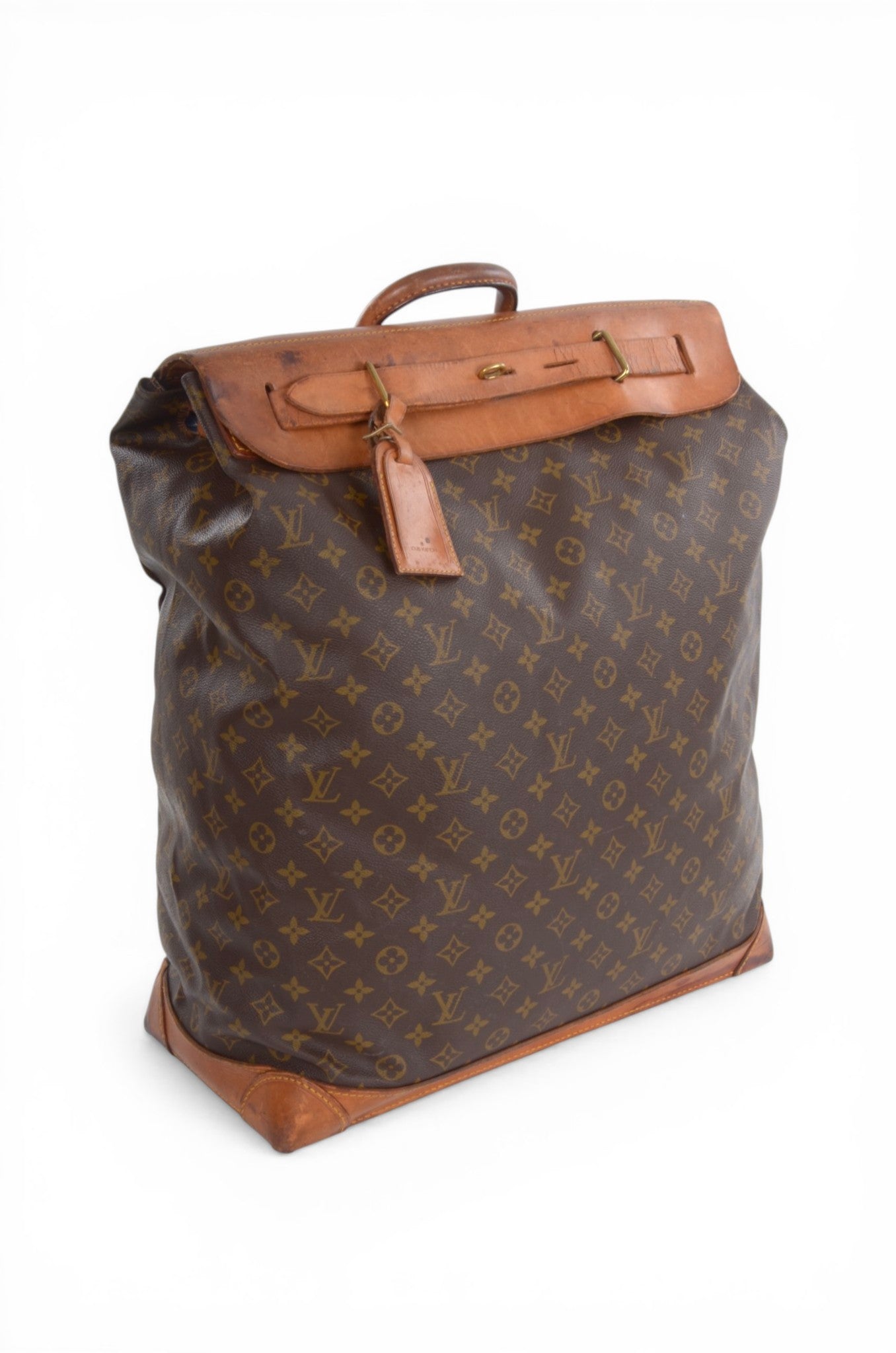 Louis Vuitton Steamer 50 Monogram Vintage Soft Travel Bag Weekendbag Canvas Designer Classic