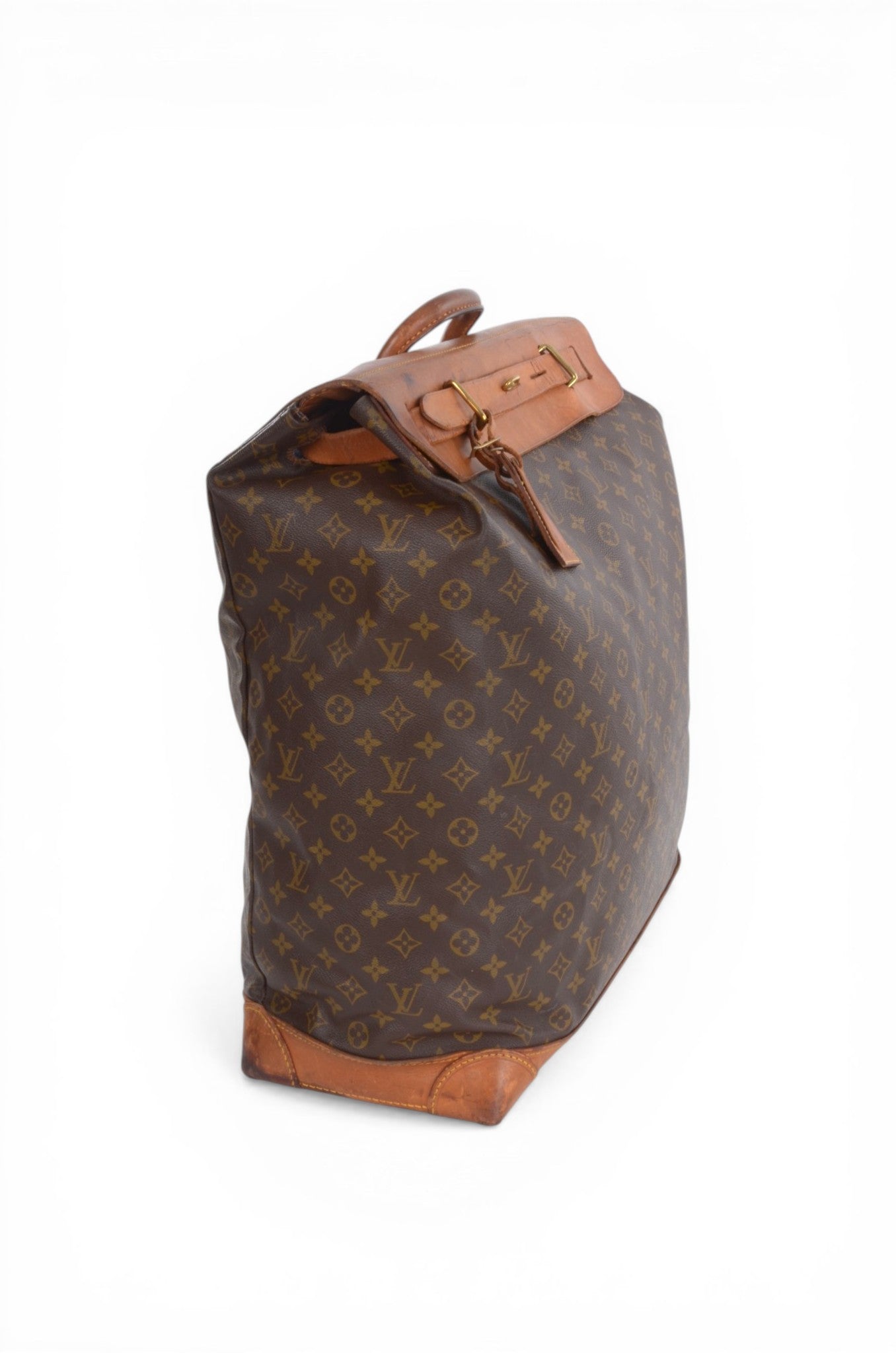 Louis Vuitton Steamer 50 Monogram Vintage Soft Travel Bag Weekendbag Canvas Designer Classic