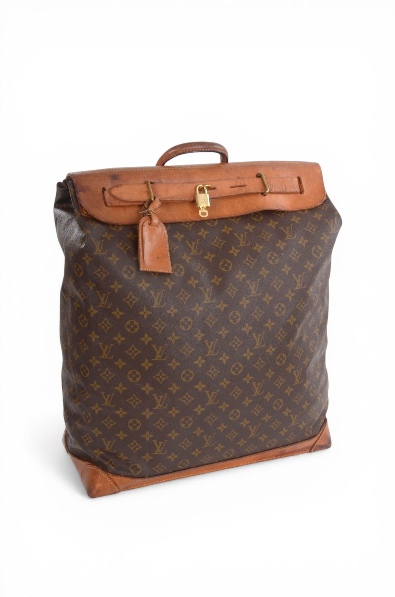 Louis Vuitton Steamer 50 Monogram Vintage Soft Travel Bag Weekendbag Canvas Designer Classic