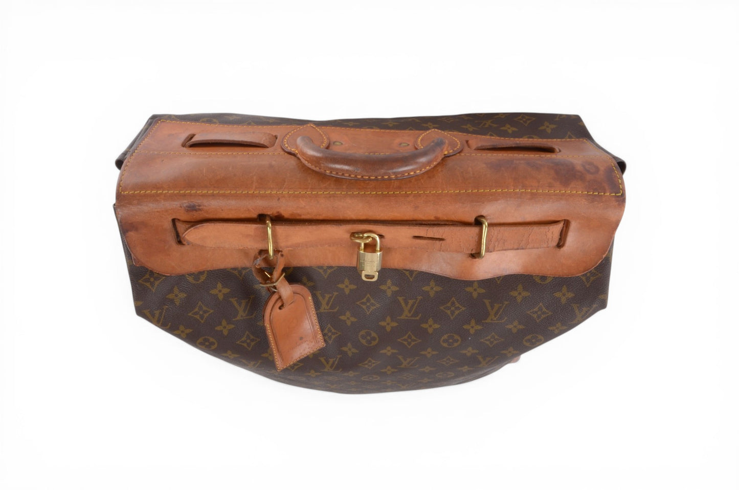 Louis Vuitton Steamer 50 Monogram Vintage Soft Travel Bag Weekendbag Canvas Designer Classic