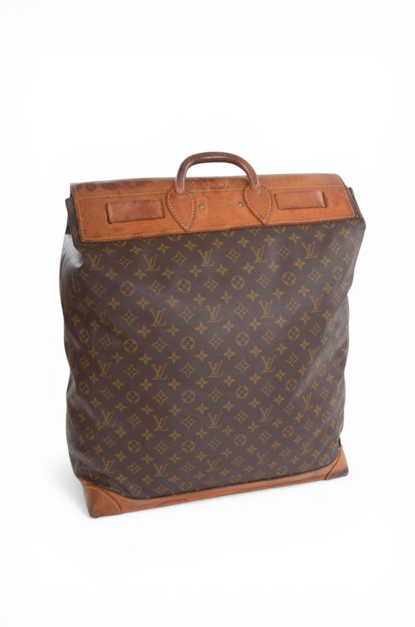 Louis Vuitton Steamer 50 Monogram Vintage Soft Travel Bag Weekendbag Canvas Designer Classic