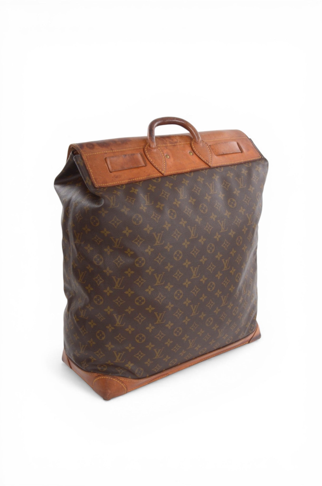Louis Vuitton Steamer 50 Monogram Vintage Soft Travel Bag Weekendbag Canvas Designer Classic