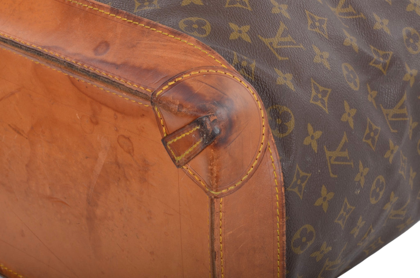 Louis Vuitton Steamer 50 Monogram Vintage Soft Travel Bag Weekendbag Canvas Designer Classic