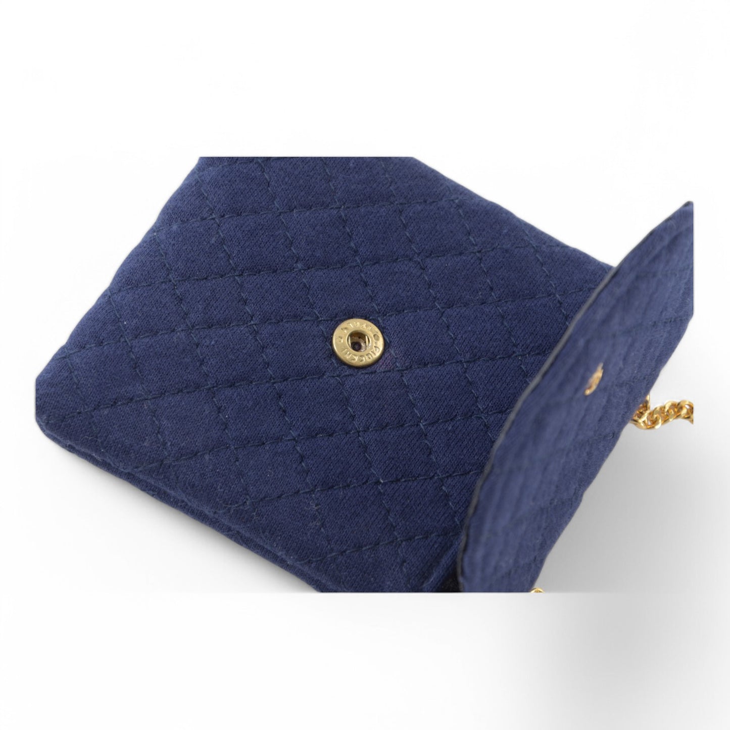 Chanel Micro Mini Matelasse Bag Chain Bag Coco Mark Shoulder Pouch Navy Vintage