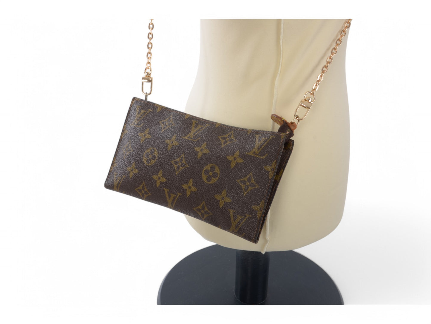 Louis Vuitton Pochette Toilette 19 Pouch Clutch Makeup Toilet Bag Monogram Vintage Crossbody