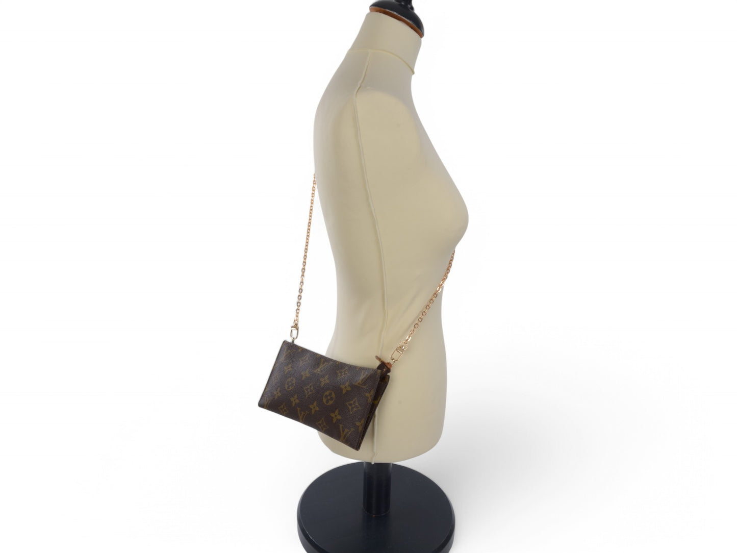 Louis Vuitton Pochette Toilette 19 Pouch Clutch Makeup Toilet Bag Monogram Vintage Crossbody
