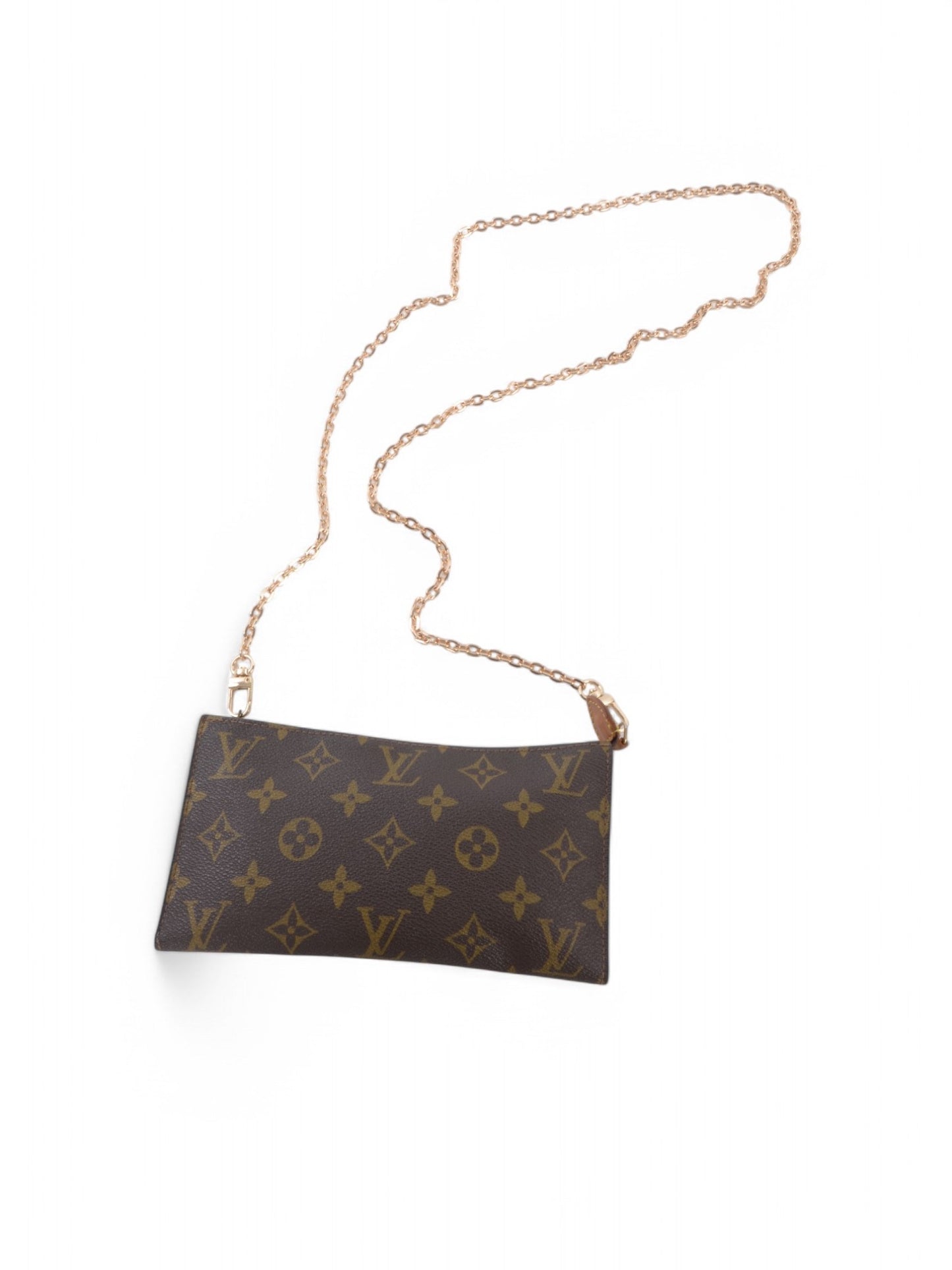 Louis Vuitton Pochette Toilette 19 Pouch Clutch Makeup Toilet Bag Monogram Vintage Crossbody