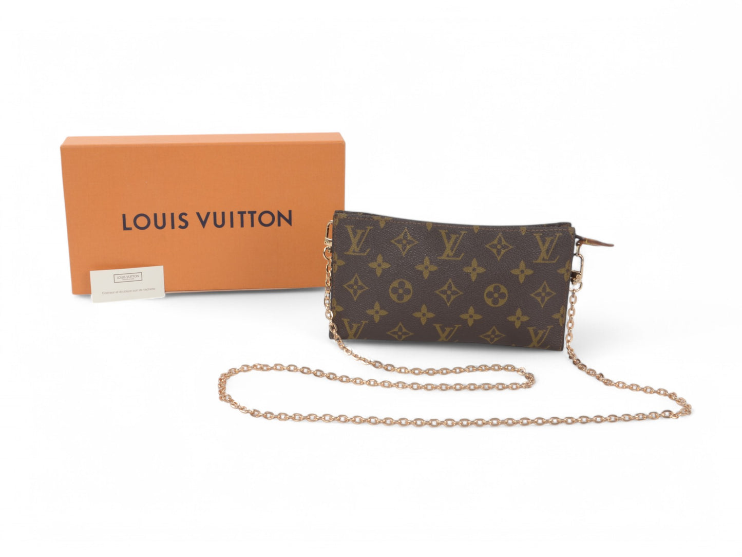 Louis Vuitton Pochette Toilette 19 Pouch Clutch Makeup Toilet Bag Monogram Vintage Crossbody