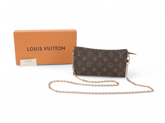 Louis Vuitton Pochette Toilette 19 Pouch Clutch Makeup Toilet Bag Monogram Vintage Crossbody
