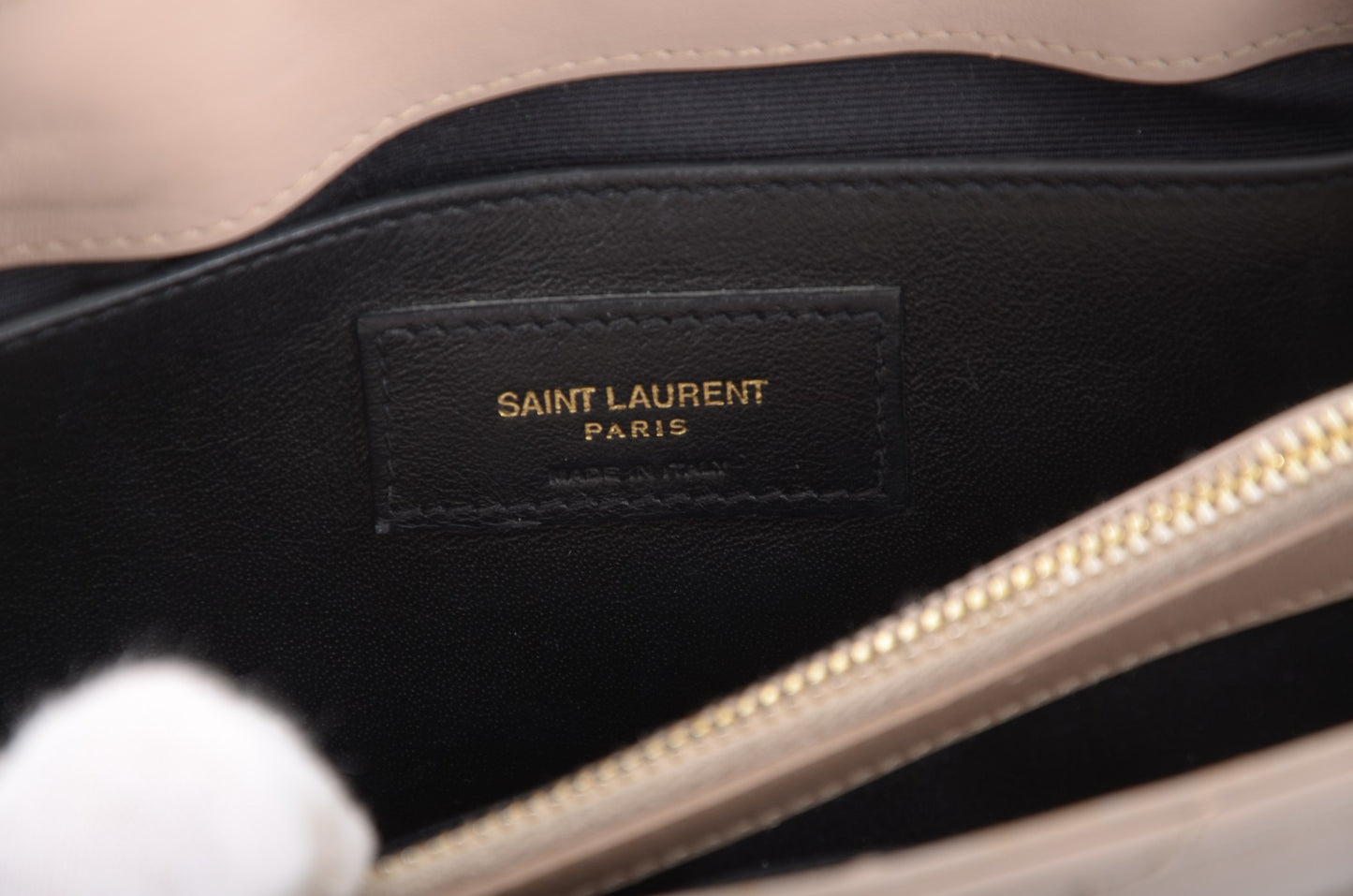 Saint Laurent LouLou Small Chain Bag Shoulder Crossbody Lou Lou YSL Beige Designer Classic