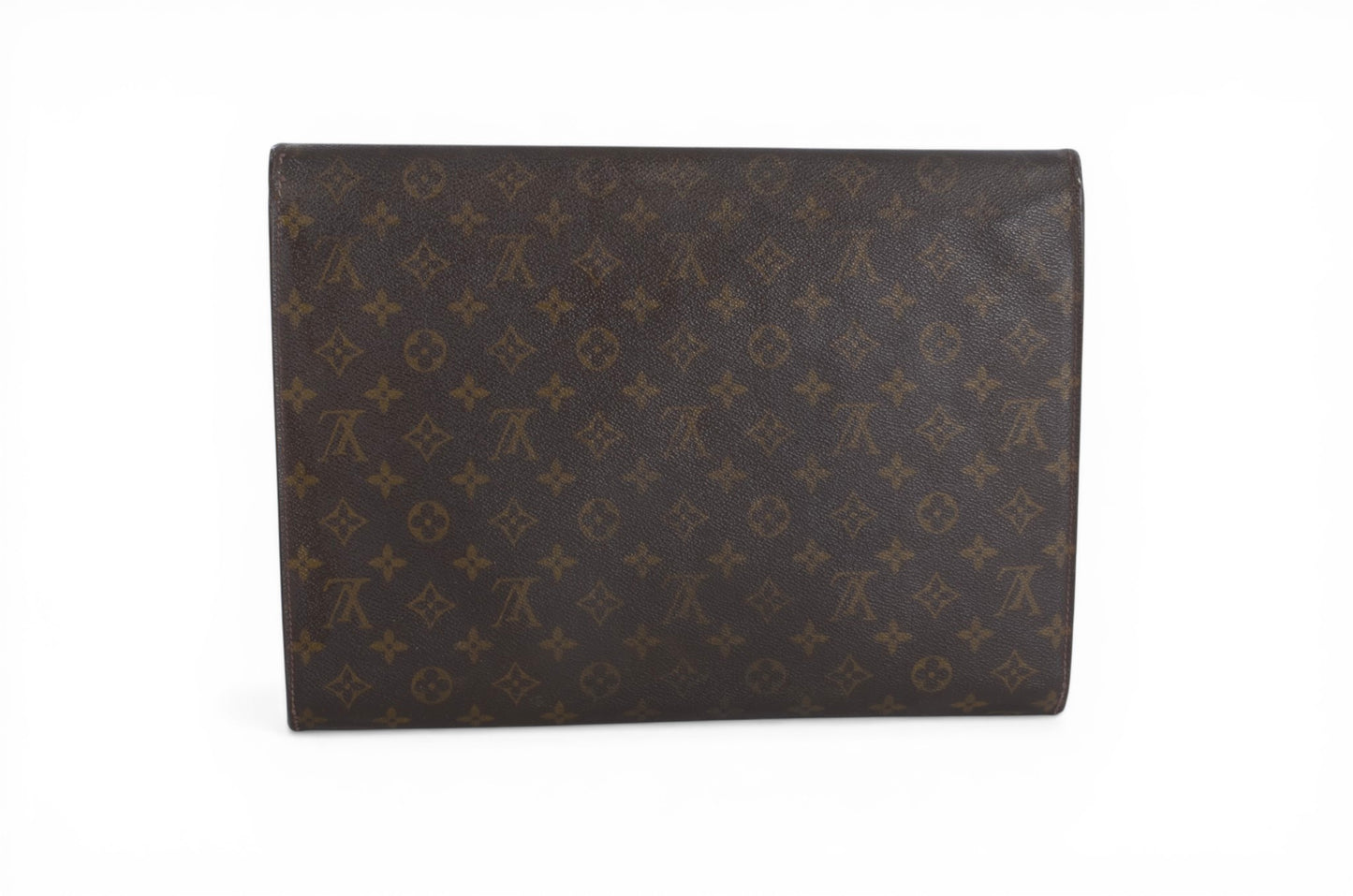 Louis Vuitton Poche Ministre Laptop Document Bag Case Monogram Vintage Business Computer Bag Canvas Leather Designer Classic