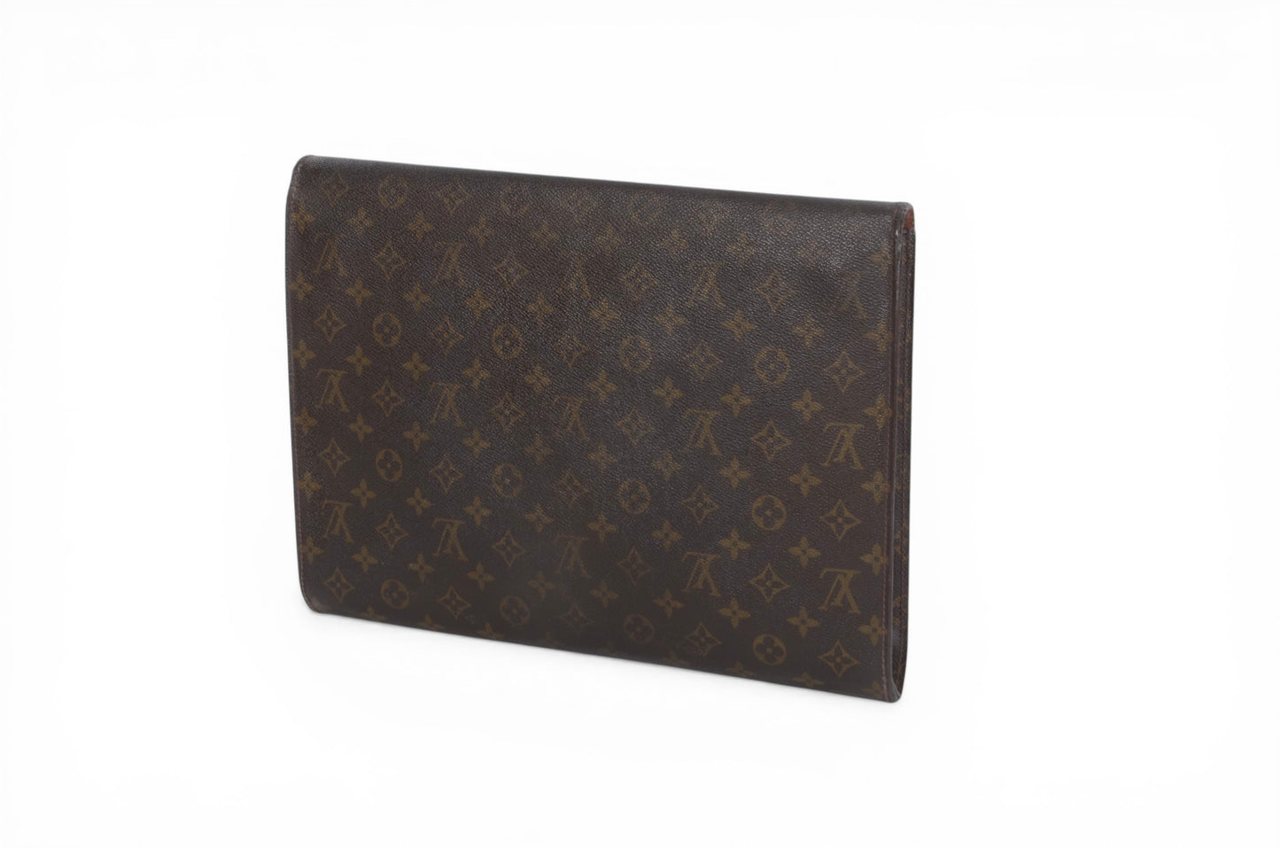 Louis Vuitton Poche Ministre Laptop Document Bag Case Monogram Vintage Business Computer Bag Canvas Leather Designer Classic