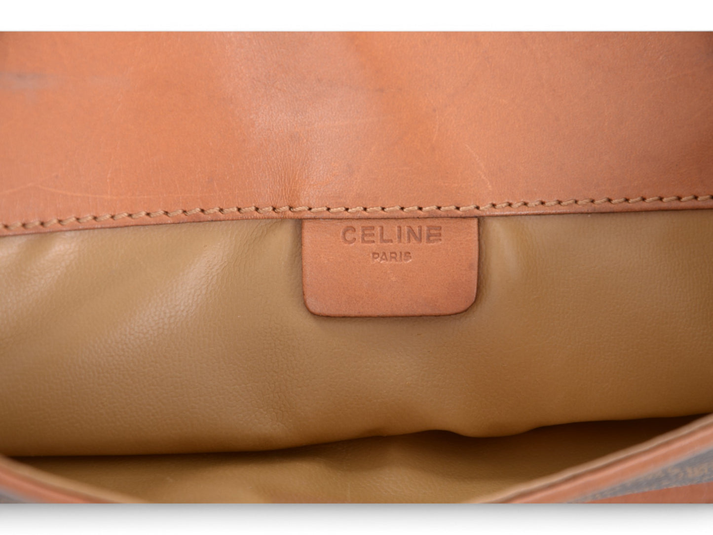 Celine Triomphe Vintage Clutch Bag Crossbody Toiletry Makeup Cosmetic Bag Pouch