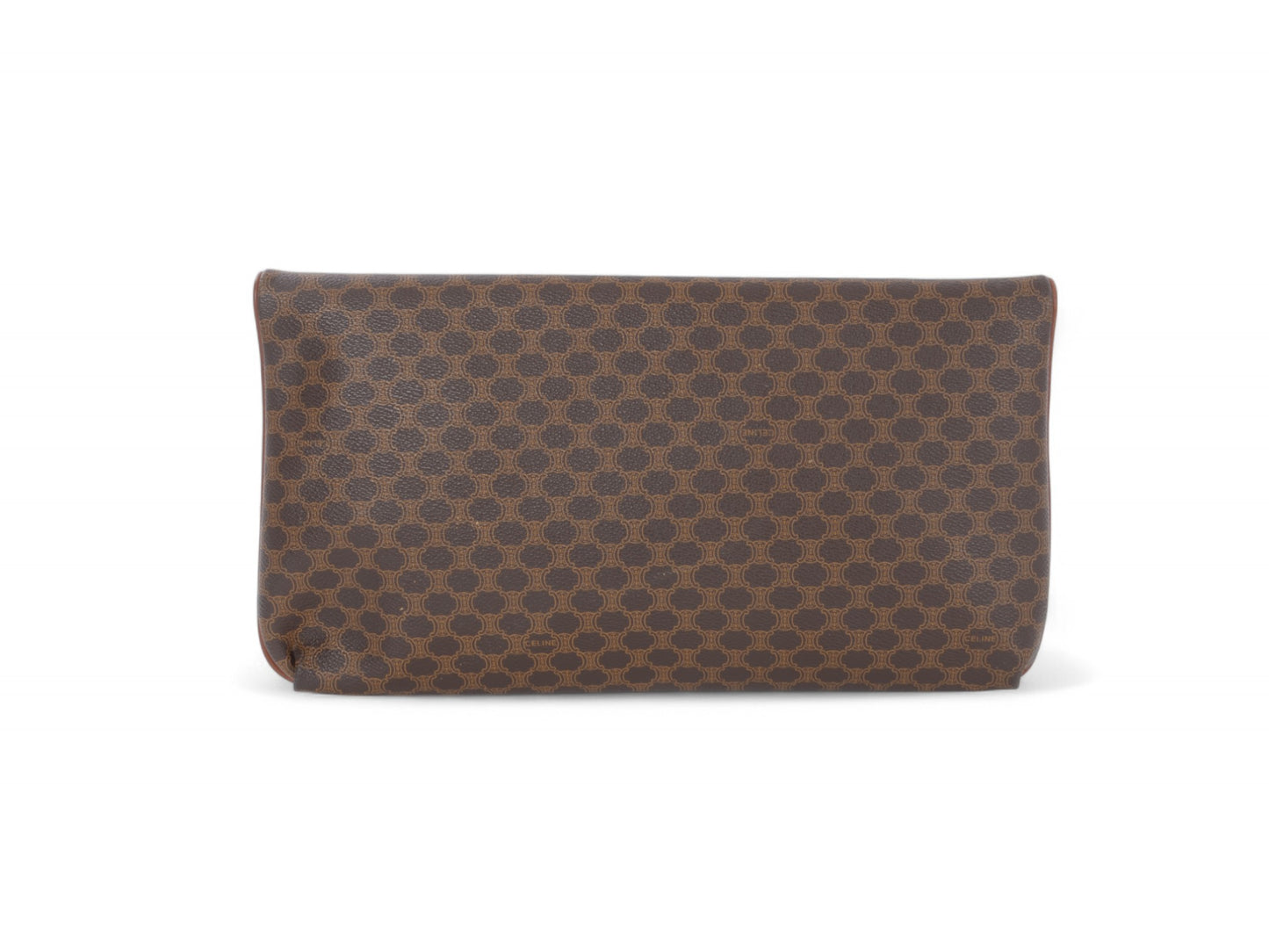 Celine Triomphe Vintage Clutch Bag Crossbody Toiletry Makeup Cosmetic Bag Pouch