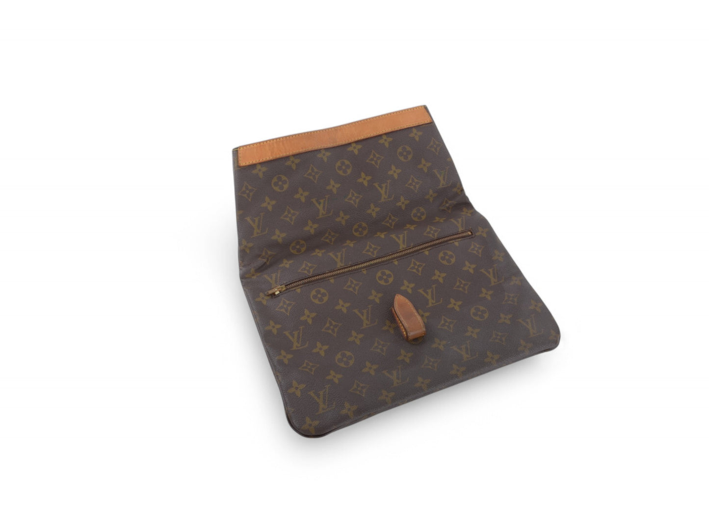 Louis Vuitton Pliant Pliante Pochette Bag Monogram Vintage Crossbody Bag Clutch Canvas Brown