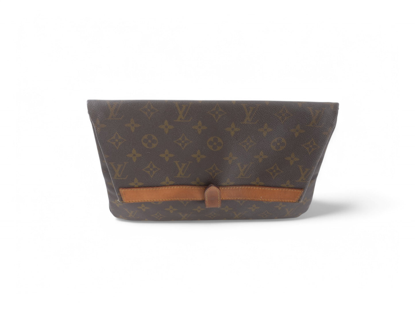 Louis Vuitton Pliant Pliante Pochette Bag Monogram Vintage Crossbody Bag Clutch Canvas Brown