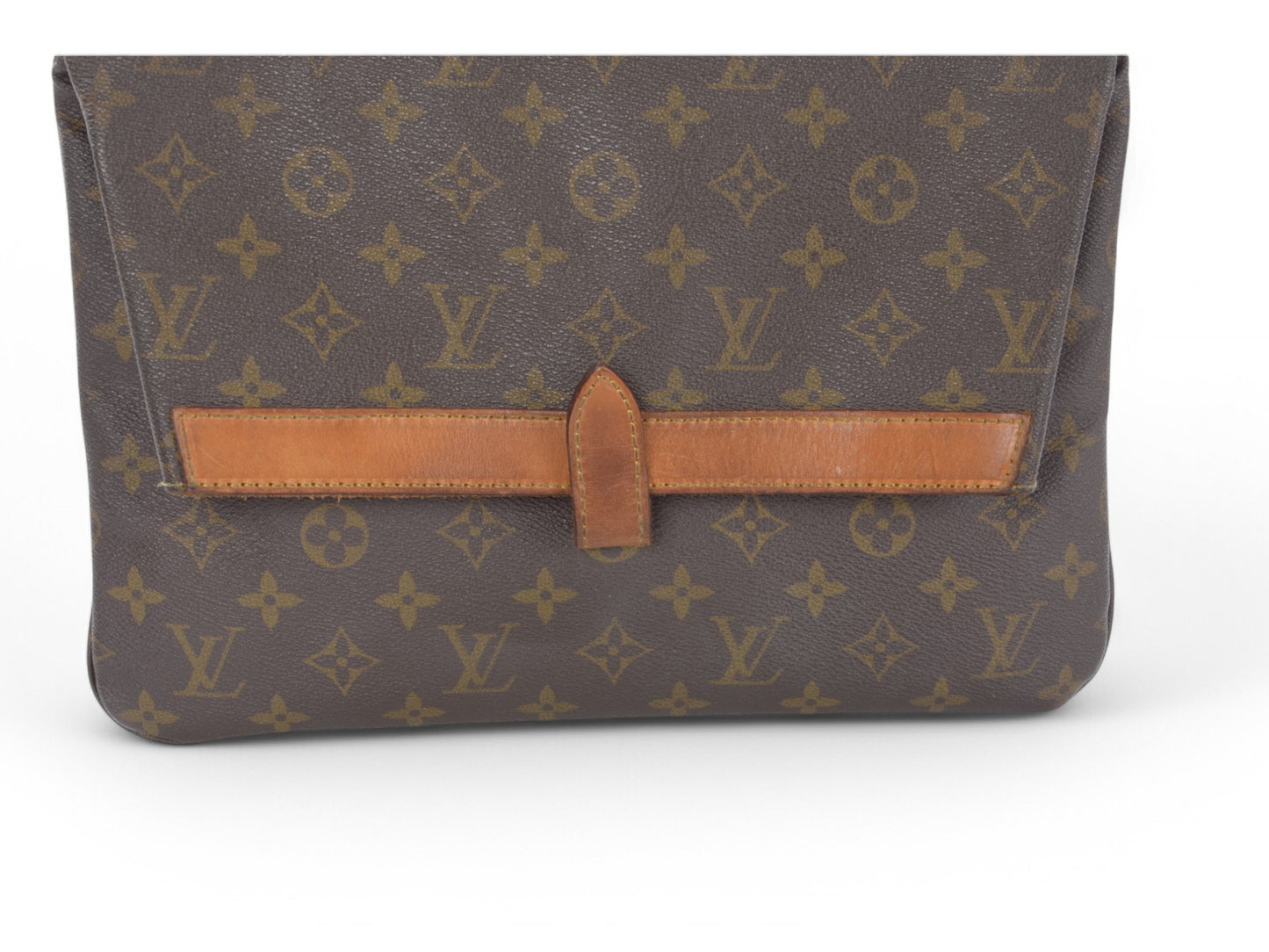 Louis Vuitton Pliant Pliante Pochette Bag Monogram Vintage Crossbody Bag Clutch Canvas Brown