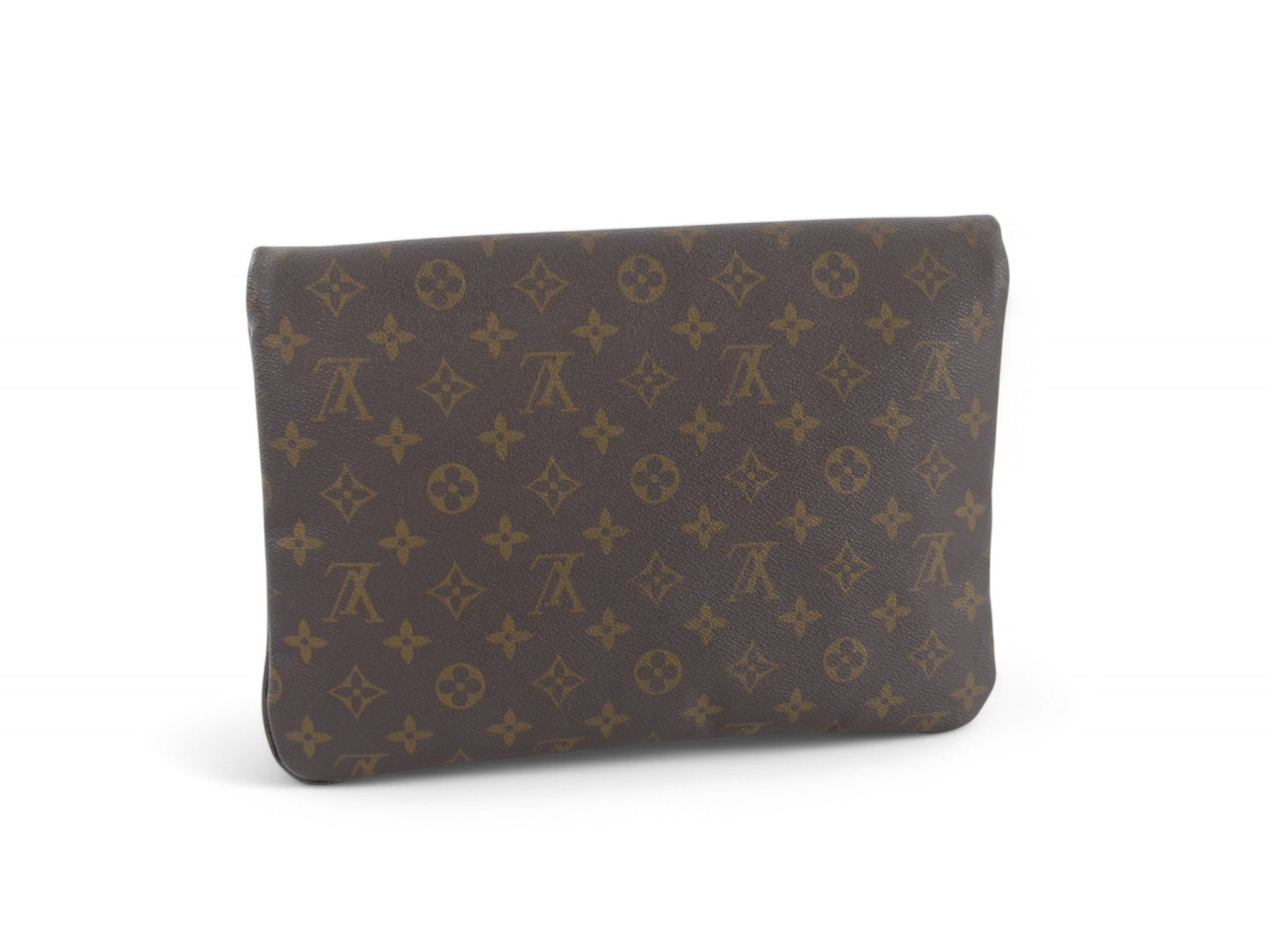 Louis Vuitton Pliant Pliante Pochette Bag Monogram Vintage Crossbody Bag Clutch Canvas Brown