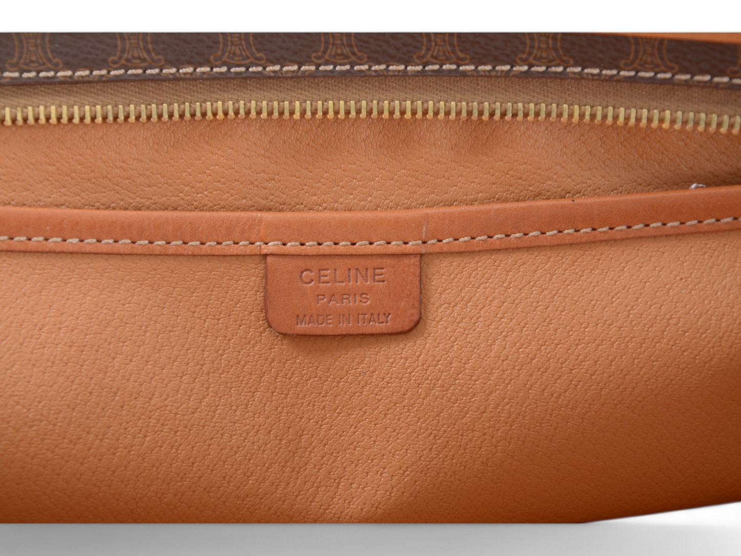 Celine Vintage Triomphe Business Laptop Document Bag Briefcase Clutch Macadam Monogram