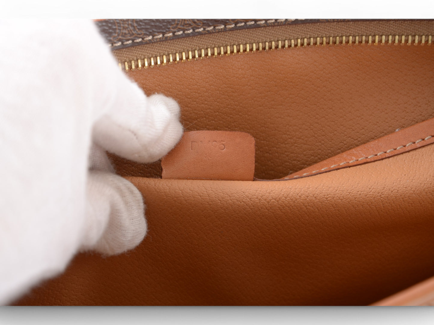 Celine Vintage Triomphe Business Laptop Document Bag Briefcase Clutch Macadam Monogram
